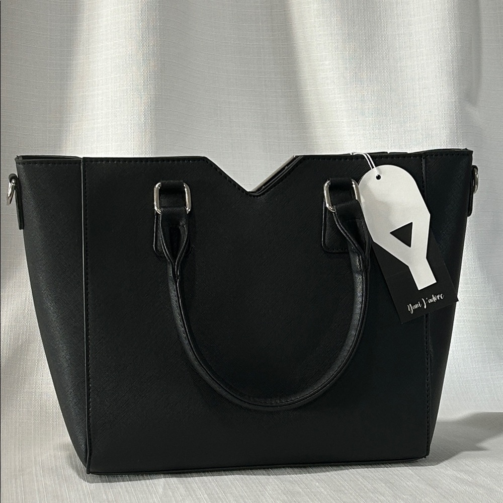 Yani J’adore Black and Gray Geometric Tote - Picture 2 of 6
